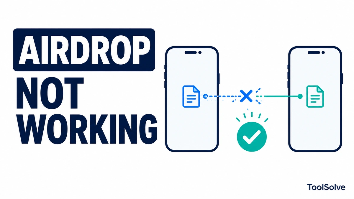 AirDrop Not Working on iPhone? Fix Missing Devices and Waiting