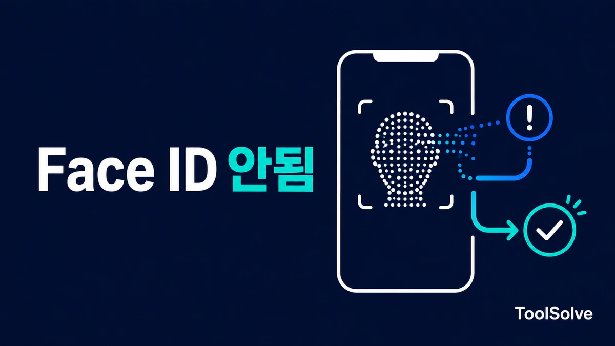 아이폰 Face ID 안됨·사용할 수 없음: 재설정 전 확인 순서